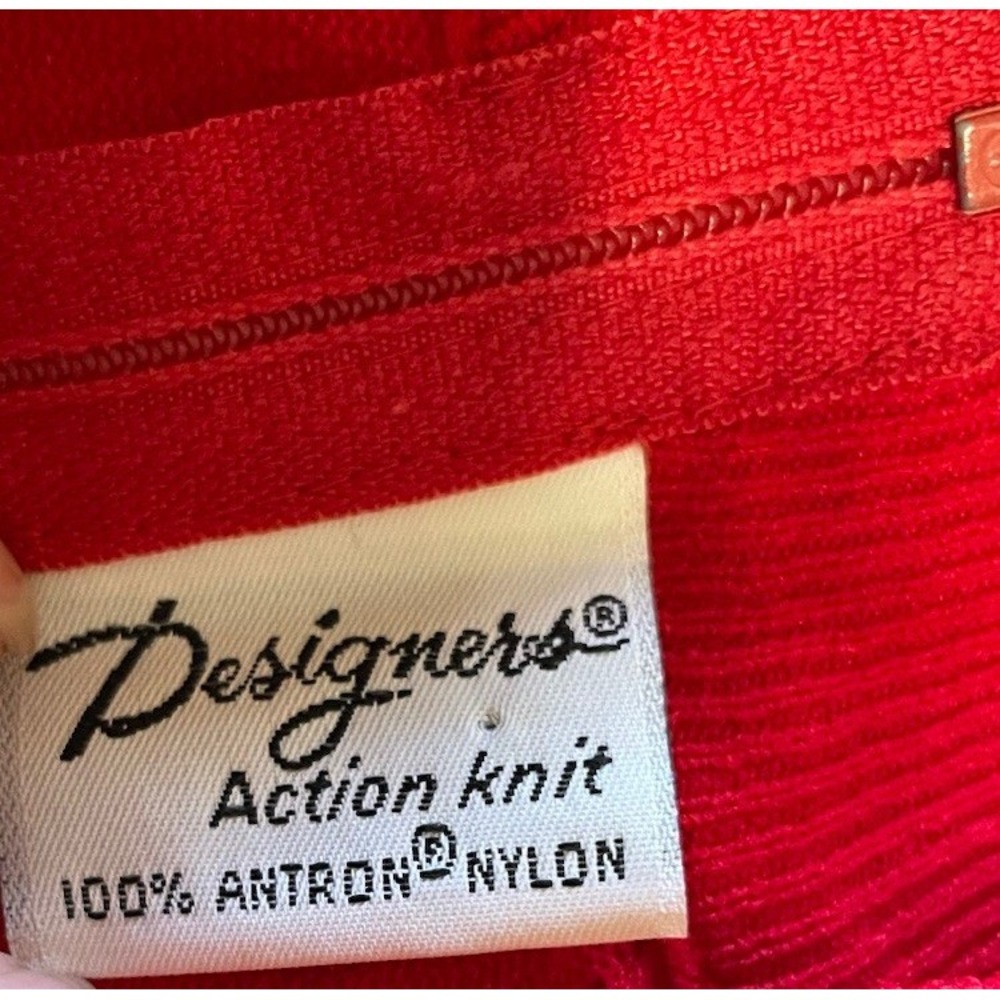 Vtg Designer Originals Lot Of 3 Womens Knit Black Red Pink Shirt Size S Zip Back - Picture 12 of 13